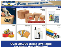 Tablet Screenshot of mountaineerpackaging.com